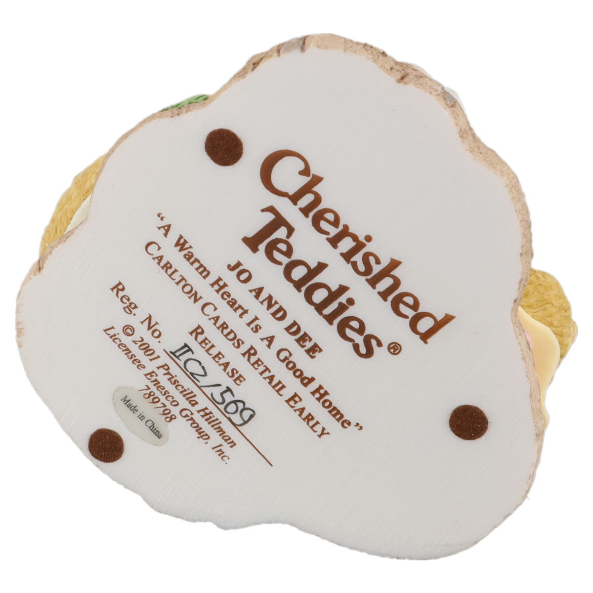 Teddy 789789 Jo And Dee "A Warm Heart Is A Good Home" Enesco Cherished Teddies mit OVP