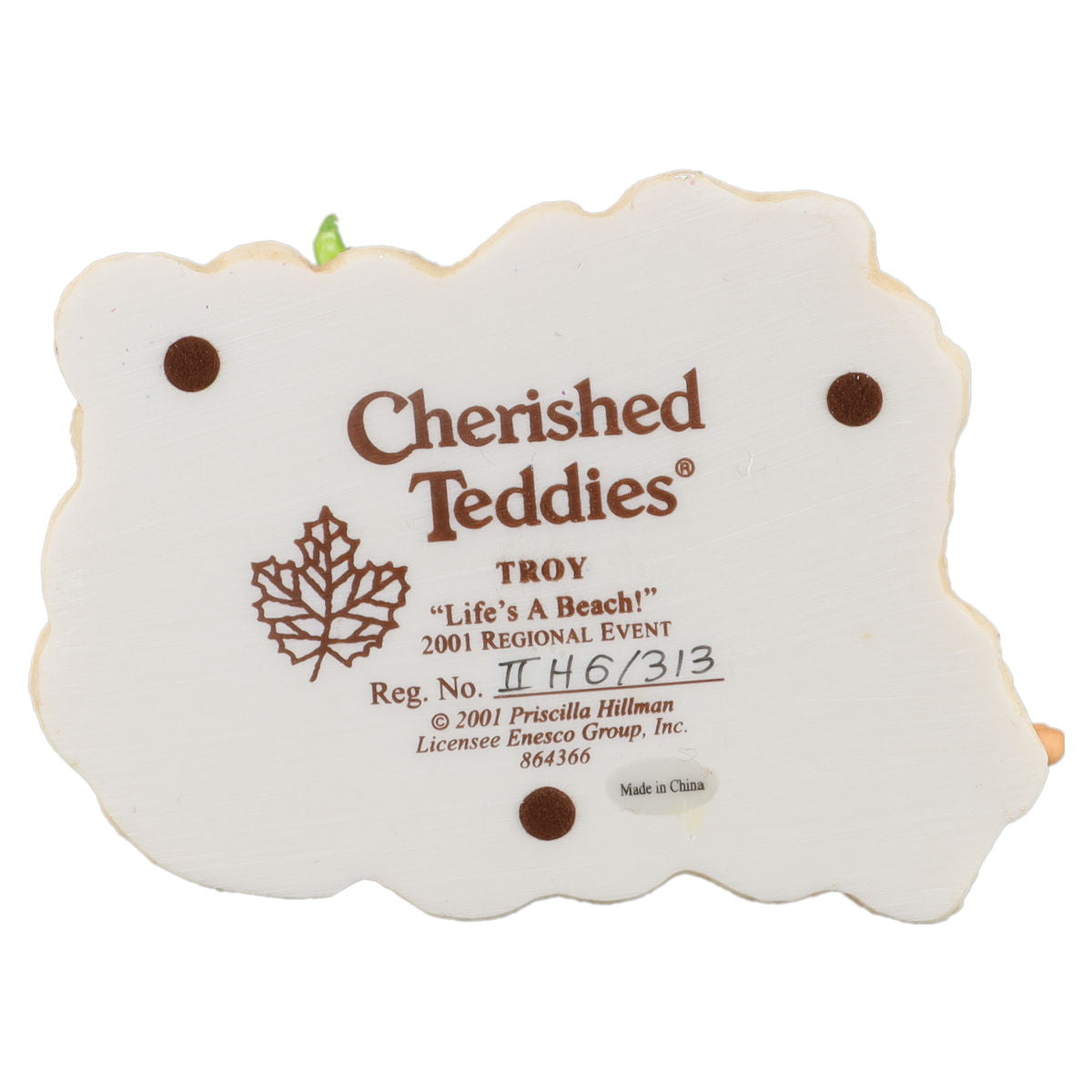 Teddy 864366 Troy "Life Is A Beach!" Enesco Cherished Teddies mit OVP