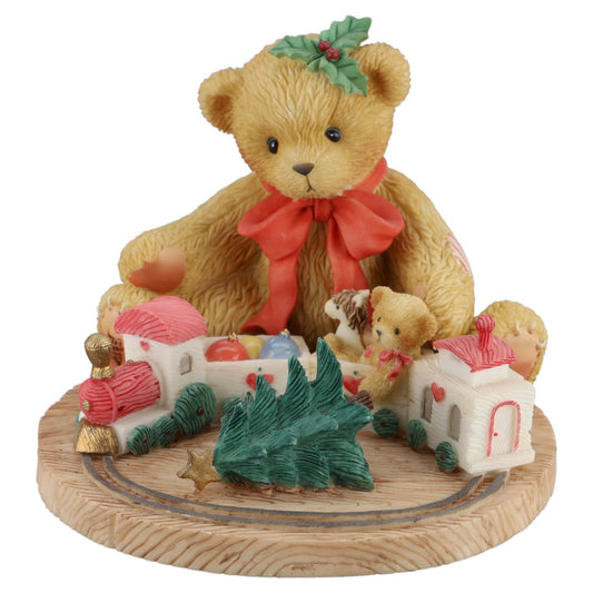 Teddy 865095 Terry "Always Stay On Track About The True Meaning Of Christmas" Enesco Cherished Teddies mit OVP