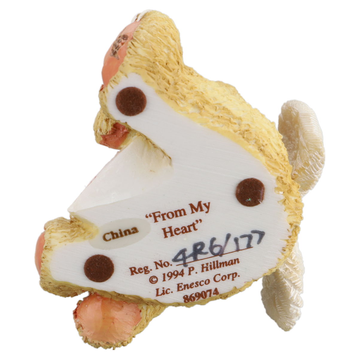 Teddy 869074 "From My Heart" Boy Sitting With Letter Figurine Enesco Cherished Teddies mit OVP