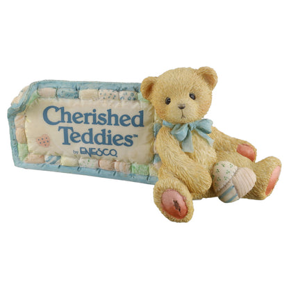 Teddy 951005 Cherished Teddies Store Signage Plaque Figurine Enesco Cherished Teddies