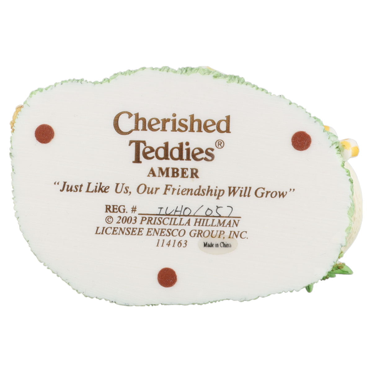 Teddy Amber 114163 Enesco Cherished Teddies mit OVP
