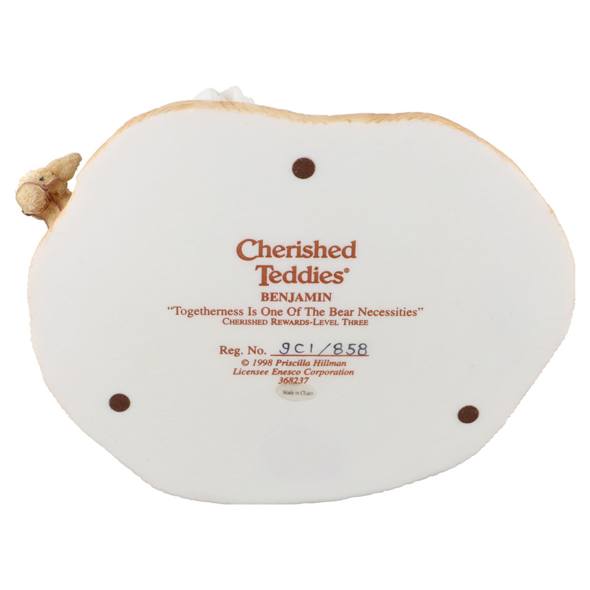 Teddy Benjamin 368237 Enesco Cherished Teddies