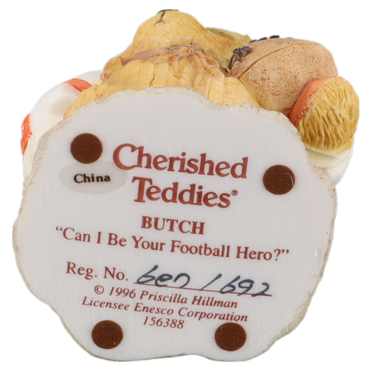 Teddy Butch 156388 Enesco Cherished Teddies