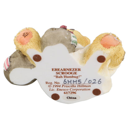 Teddy Ebearnezer Scrooge 617296 Enesco Cherished Teddies