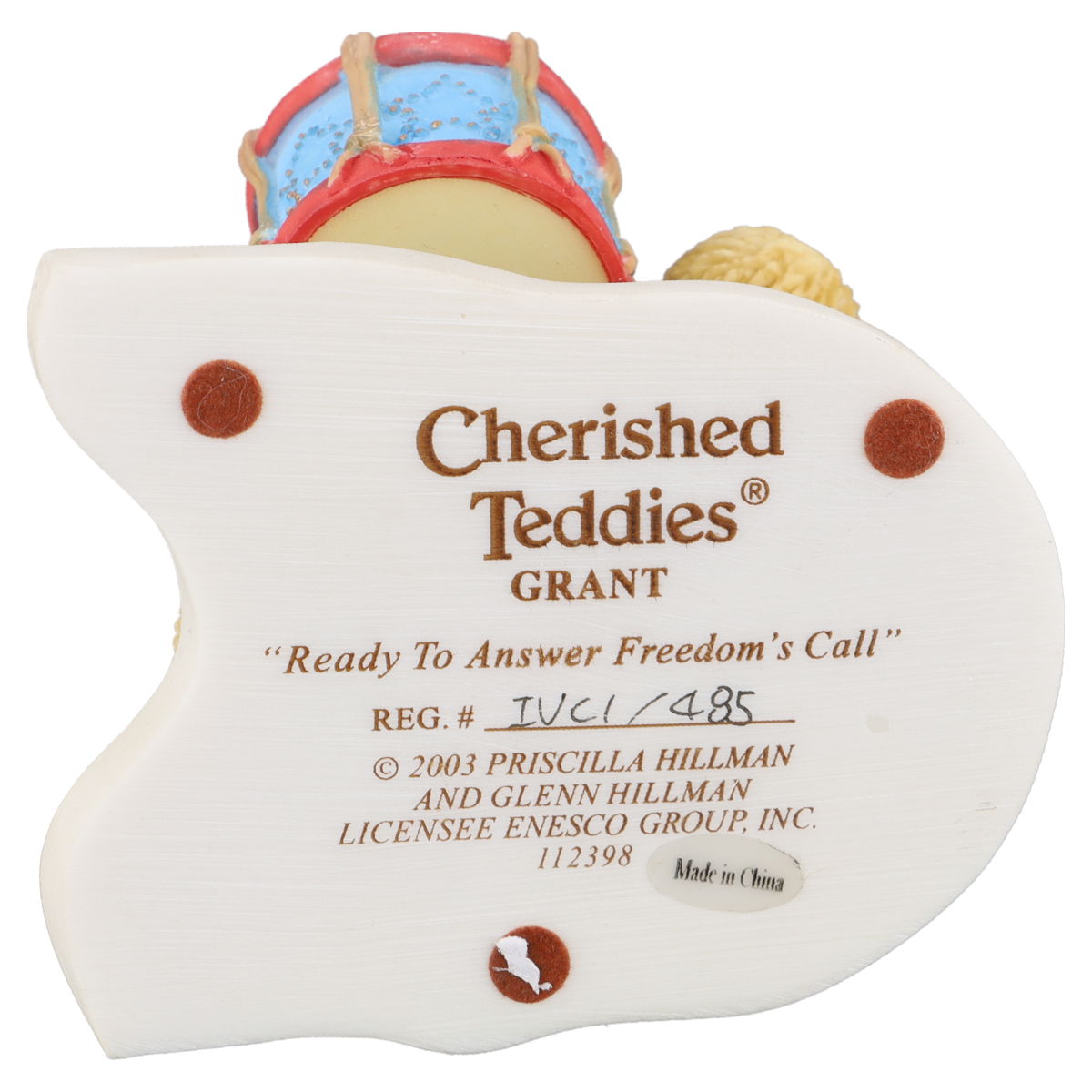 Teddy Grant 112398 Enesco Cherished Teddies mit OVP