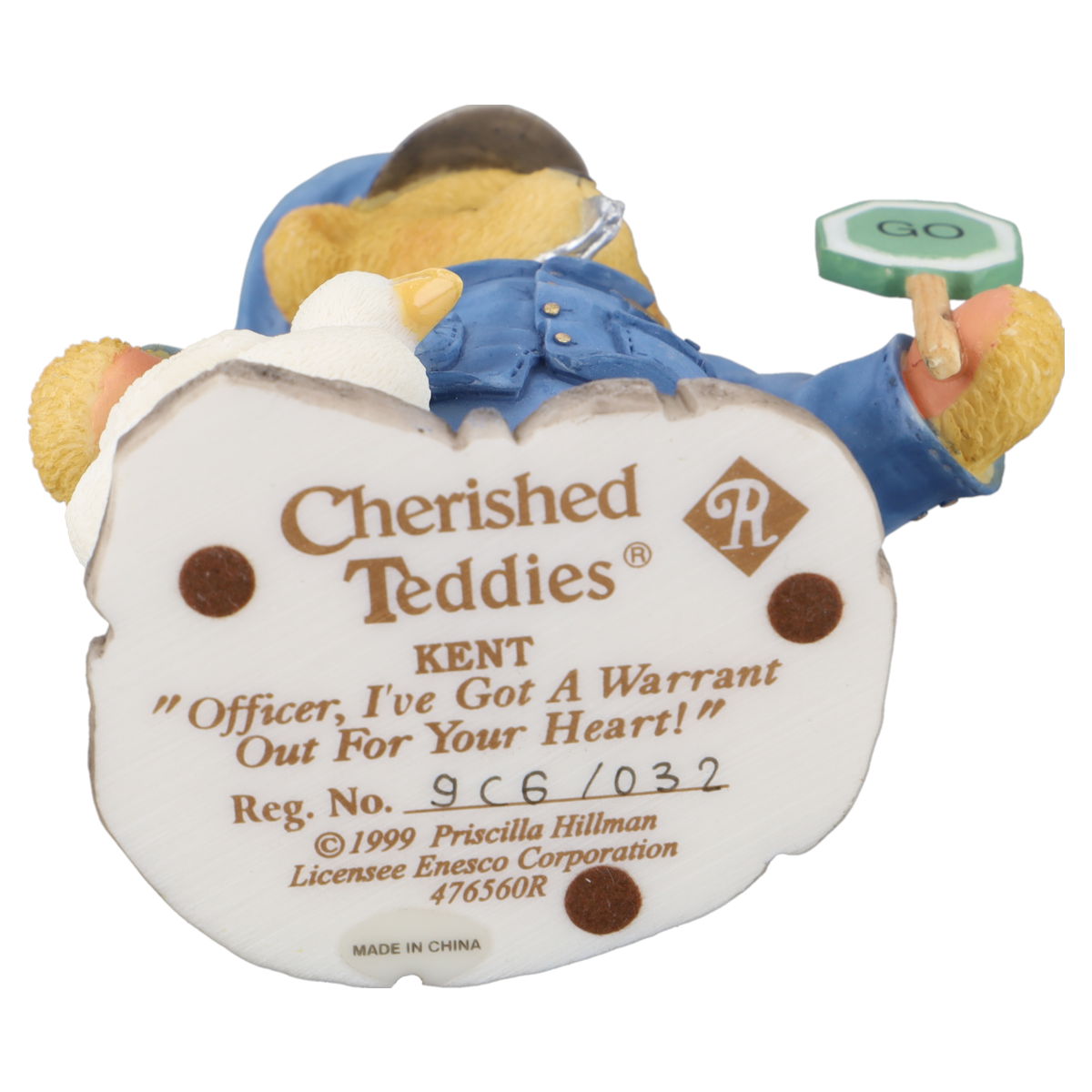 Teddy Kent 476560R Enesco Cherished Teddies
