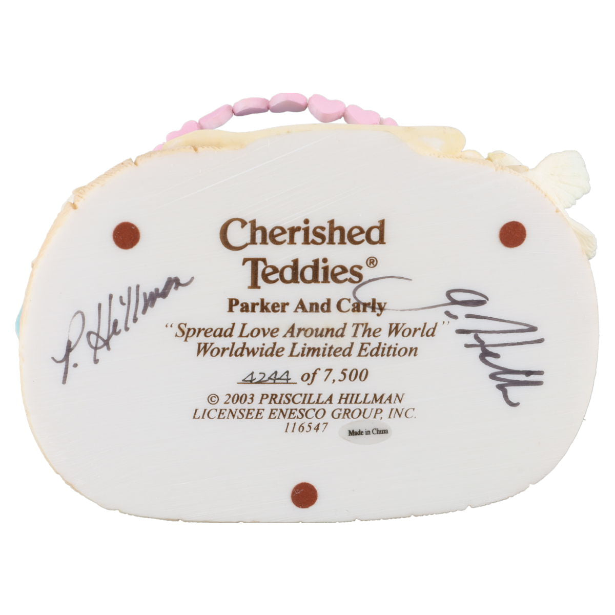 Teddy Parker and Carly 116547 Enesco Cherished Teddies mit OVP