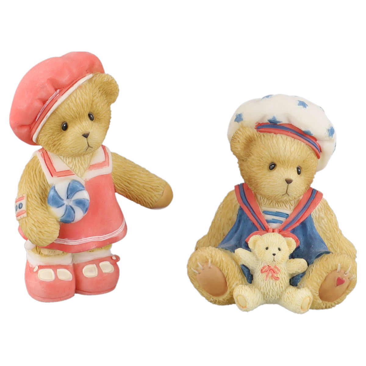 Teddy Paws for Patrotism Set of 2 118321 Enesco Cherished Teddies mit OVP