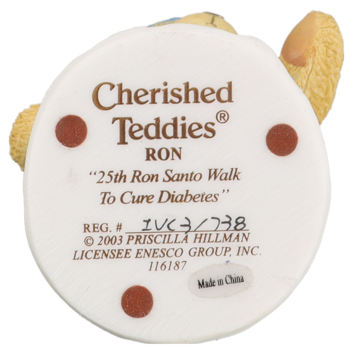 Teddy Ron 116187 Enesco Cherished Teddies mit OVP