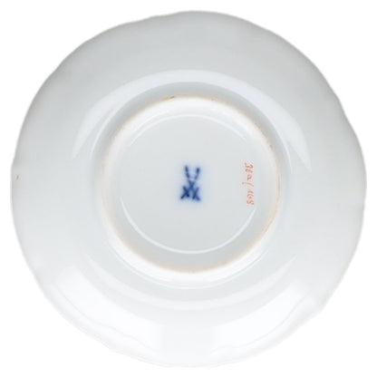 Teebeutelablage Anemone blau Meissen Neuer Ausschnitt II.Wahl Bunte Blume