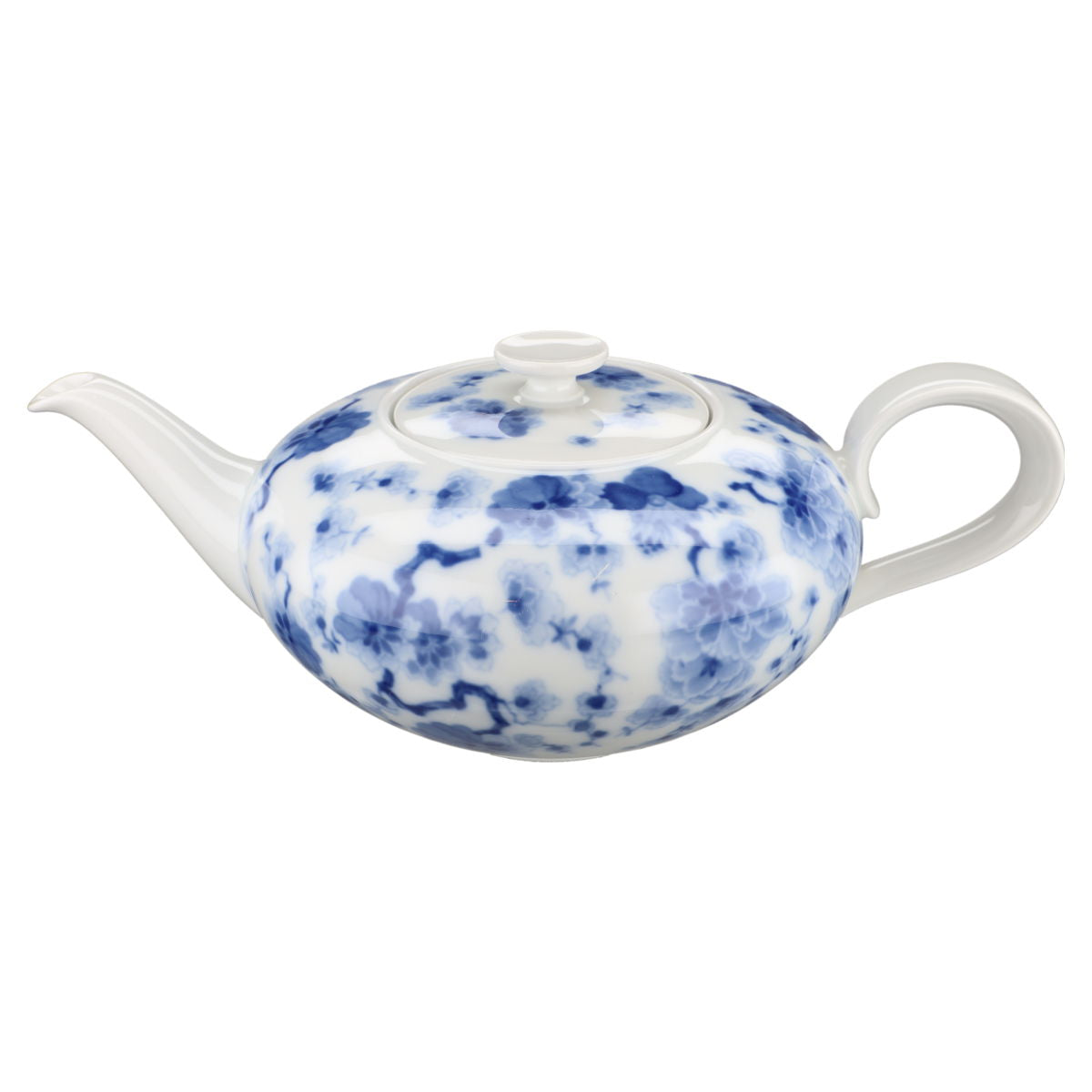 Teekanne  Heinrich Echt Kobalt Asiatische Blüte