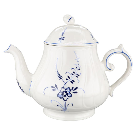 Teekanne mit blauem Streifen am Knauf Villeroy & Boch Alt Luxemburg