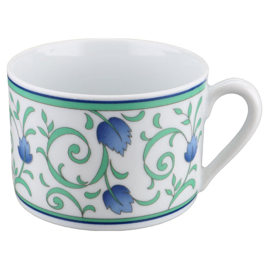 Teetasse  Flirt by R&B Blätterranke Grün Blau