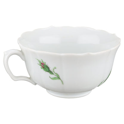 Teetasse Meissen Neuer Ausschnitt I.Wahl Rote Rose ohne Goldrand