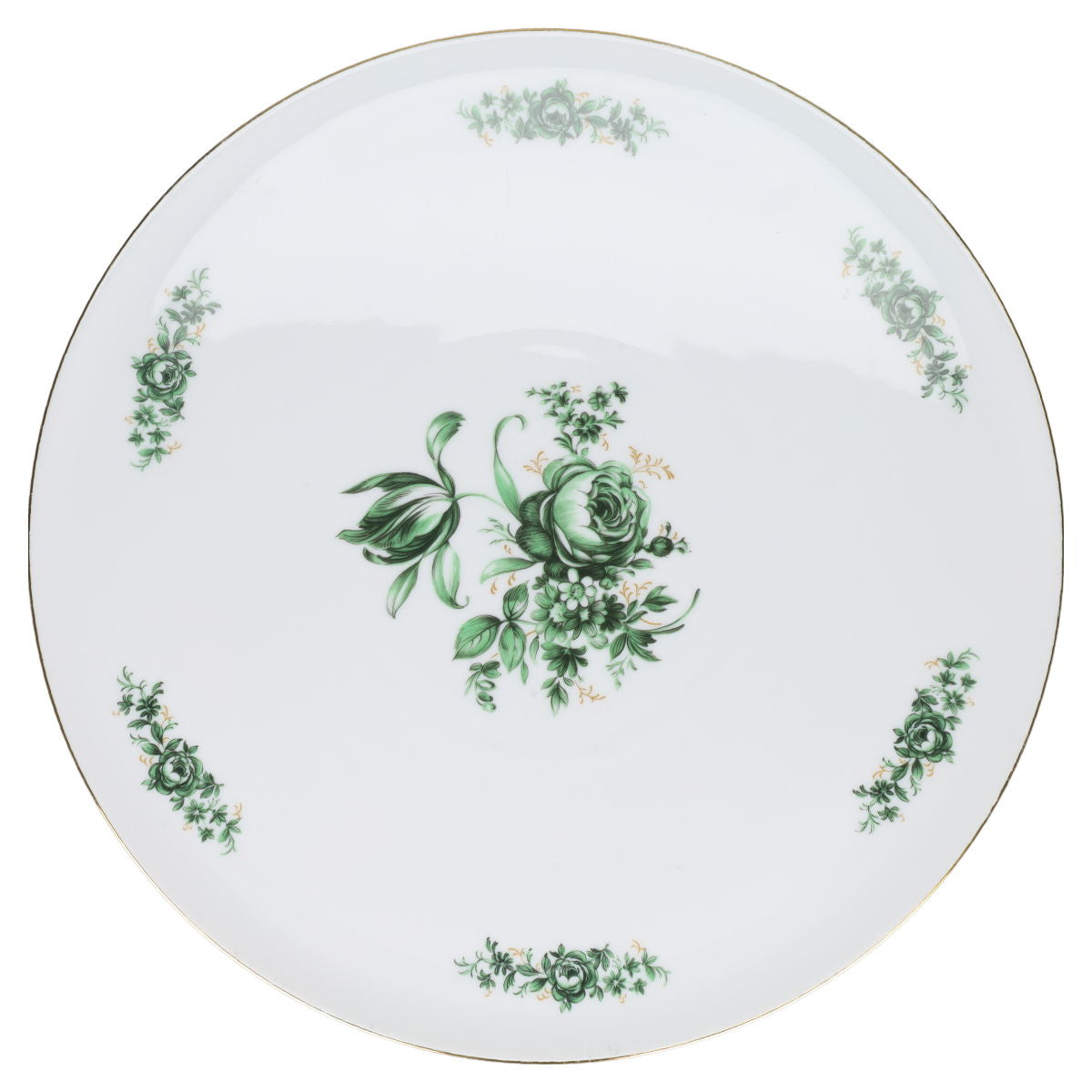Tortenplatte Seltmann Weiden Wien grüne Blume 26493