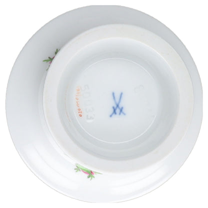 Trichtervase klein H 9,6cm Meissen Neuer Ausschnitt II.Wahl Rote Rose