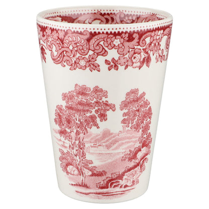 Trinkbecher Becher ohne Henkel Spode Copeland Pink Red Rhine