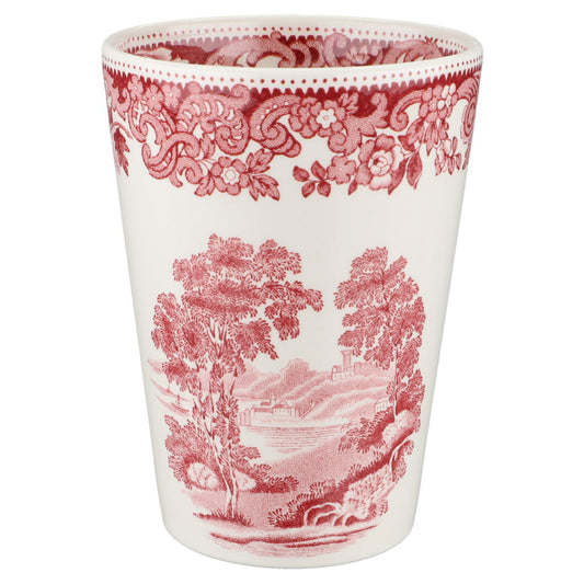 Trinkbecher Becher ohne Henkel Spode Copeland Pink Red Rhine