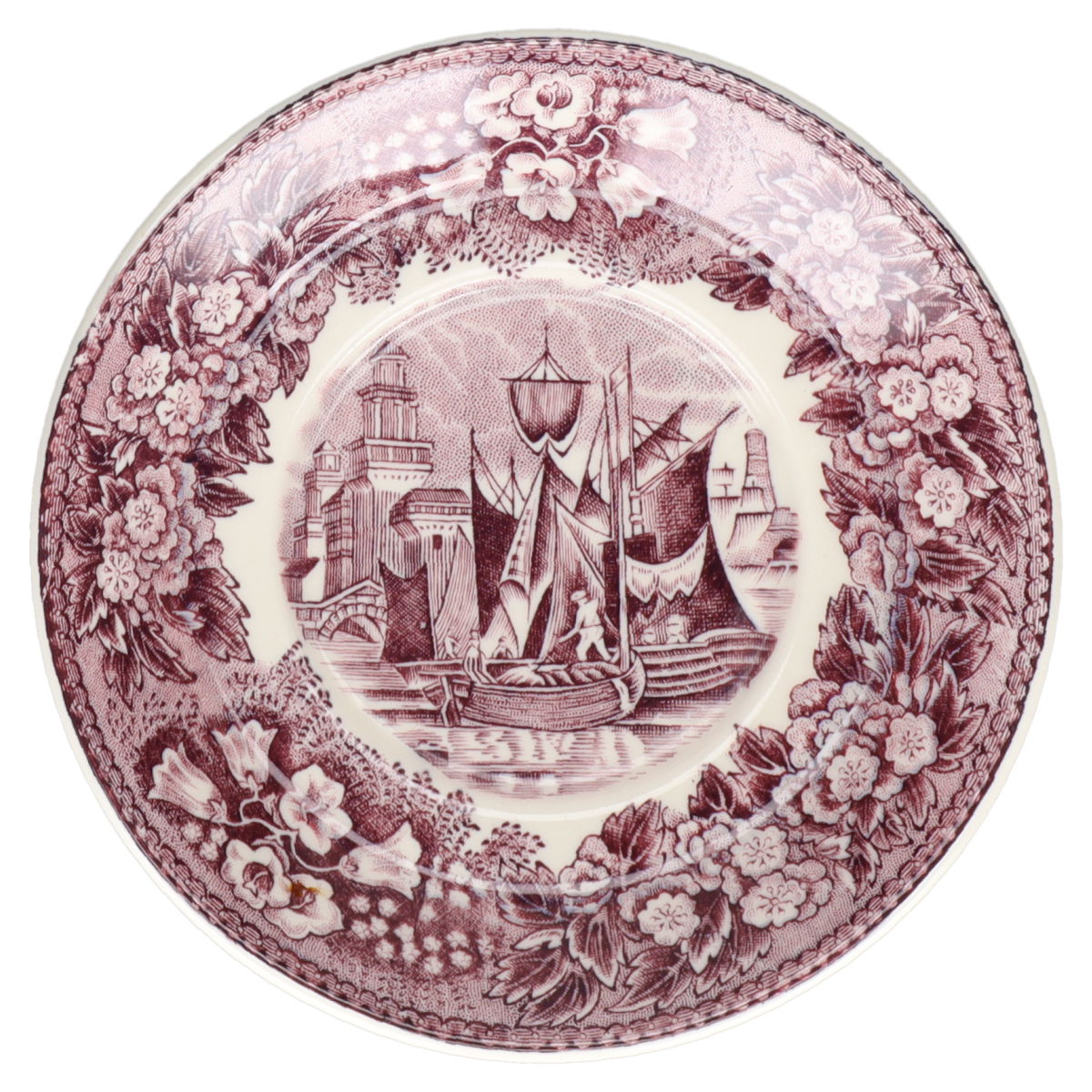 Untertasse D 11,2 cm Wedgwood Ferrara violett