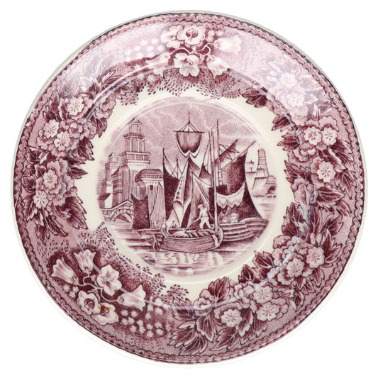Untertasse D 11,2 cm Wedgwood Ferrara violett