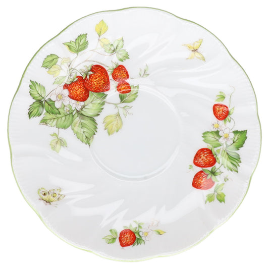 Untertasse für Frühstückstasse XL  Queen's England Virginia Strawberry