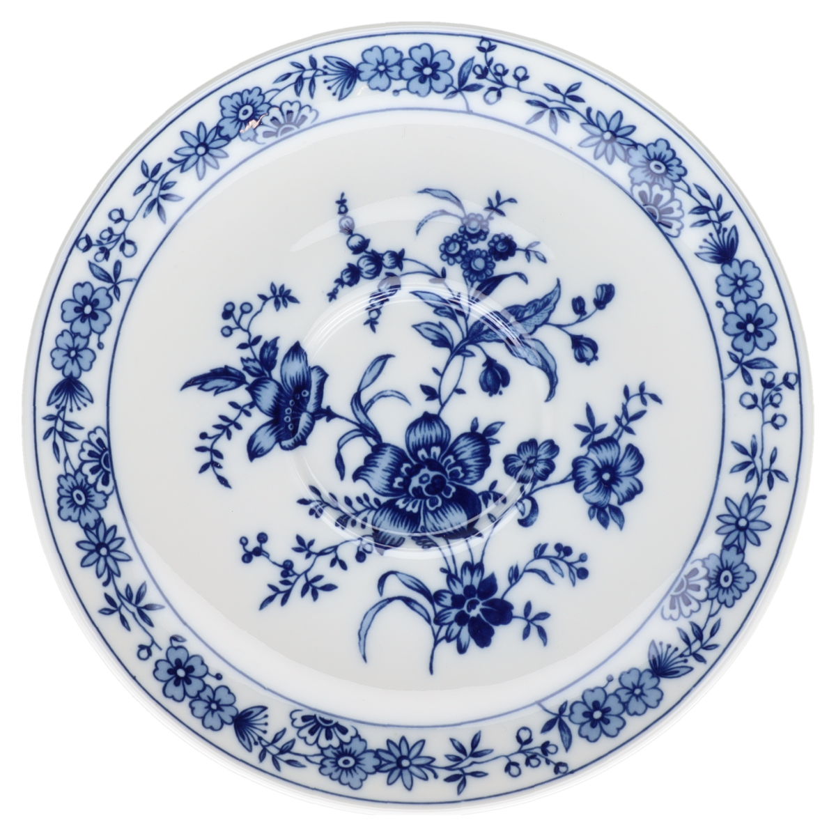 Untertasse für Kaffee / Tee Krautheim Kobalt floral Zwiebelmuster