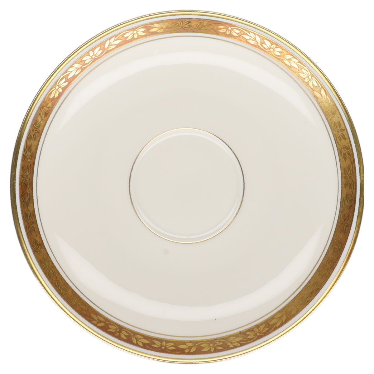 Untertasse für Kaffee  Fürstenberg Fürstin 654 Golddekorrand 01604