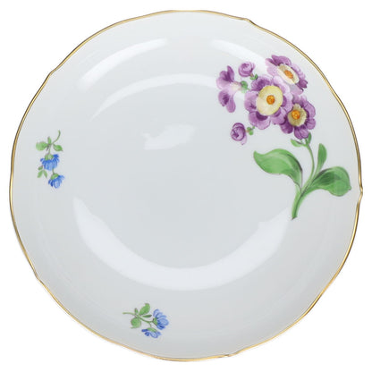 Untertasse für Kaffee Blüte Lila Typ II Meissen Neuer Ausschnitt II.Wahl Bunte Blume