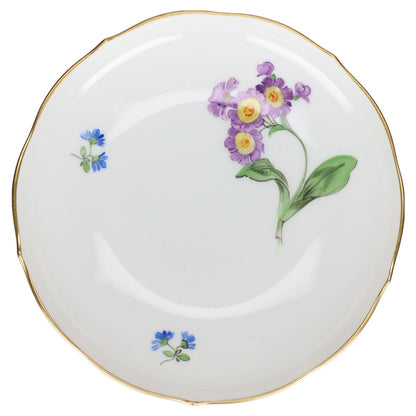 Untertasse für Kaffee Blüte Lila Typ IIII Meissen Neuer Ausschnitt II.Wahl Bunte Blume