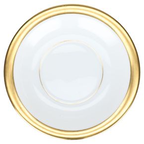 Untertasse für Kaffee Fürstenberg Empire Goldrand 2008 Breite 7 mm