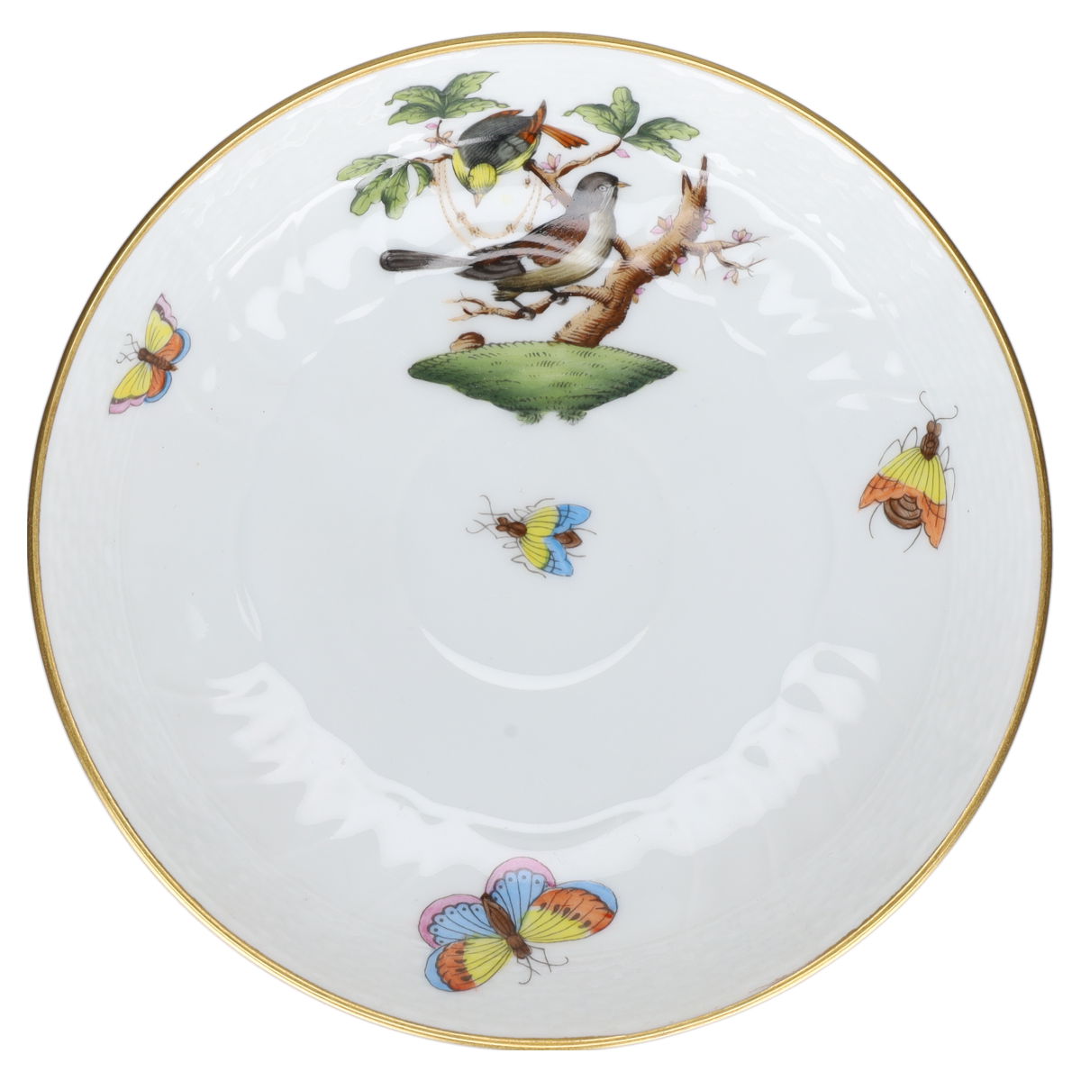 Untertasse für Kaffee klein Modell 1707 Motiv B Herend Ungarn Rothschild