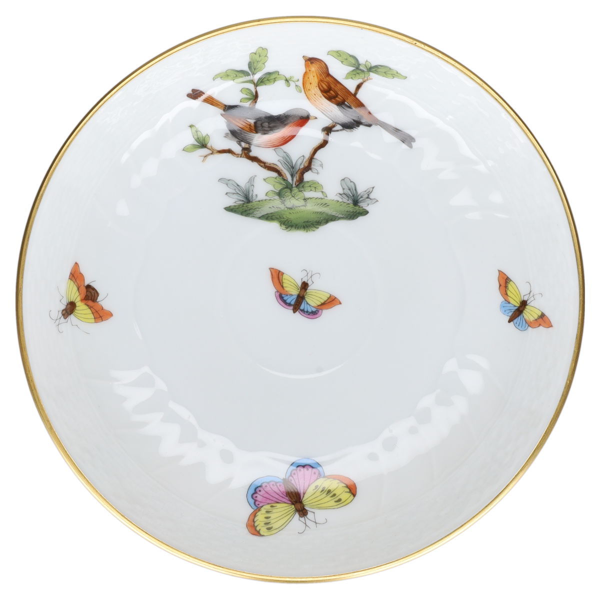 Untertasse für Kaffee klein Modell 1707 Motiv D Herend Ungarn Rothschild