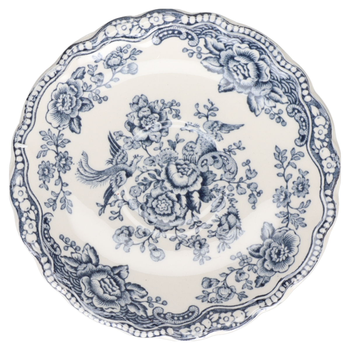 Untertasse für Mokka Crown Ducal Bristol blau