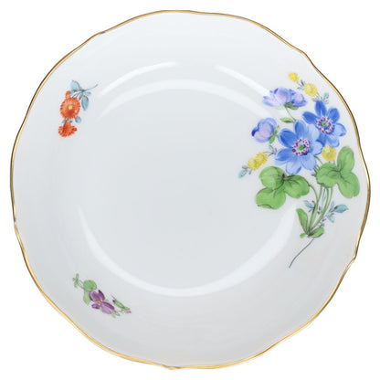 Untertasse für Mokka Espresso Blüte Blau Typ II Meissen Neuer Ausschnitt I.Wahl Bunte Blume