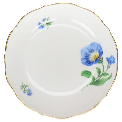 Untertasse für Mokka Espresso Blüte Blau Typ III Meissen Neuer Ausschnitt I.Wahl Bunte Blume