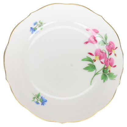 Untertasse für Mokka Espresso Blüte Rosa Typ II Meissen Neuer Ausschnitt I.Wahl Bunte Blume