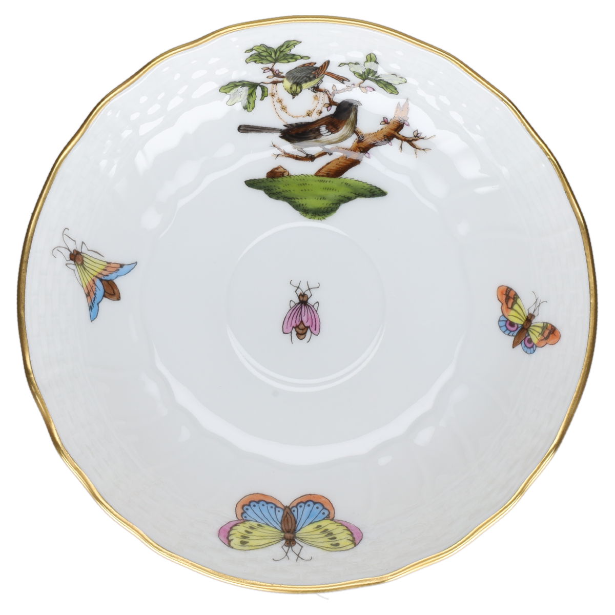 Untertasse für Mokka Espresso Modell 1727 Motiv C Herend Ungarn Rothschild