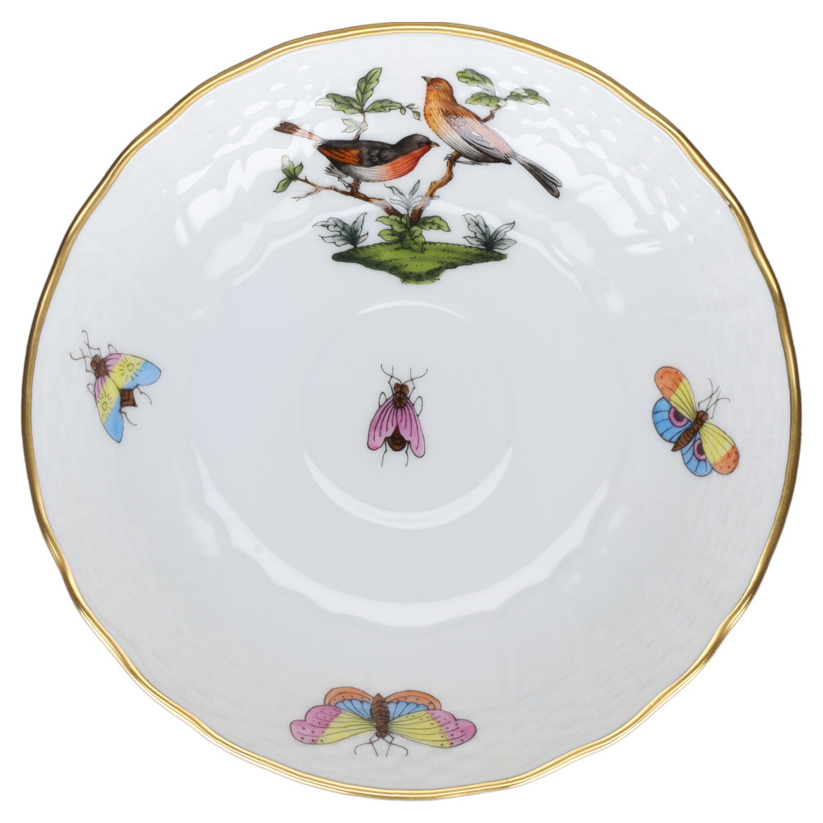 Untertasse für Mokka Espresso Modell 1727 Motiv D Herend Ungarn Rothschild