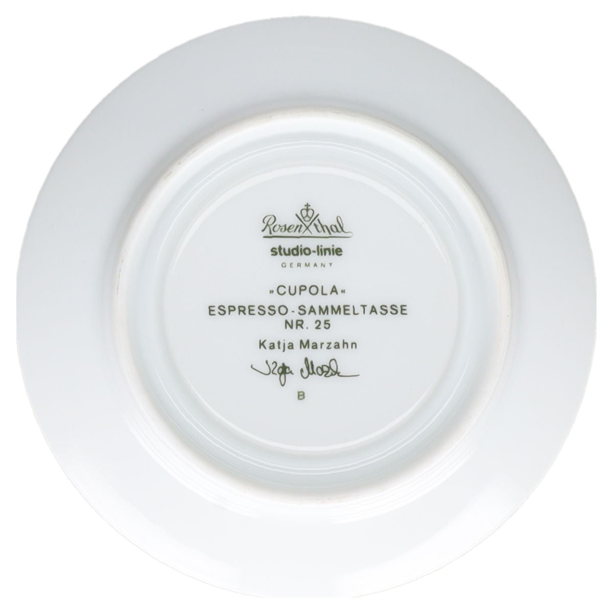 Untertasse für Mokka Espresso Nr. 25 Marzahn Rosenthal Cupola Künstlertassen