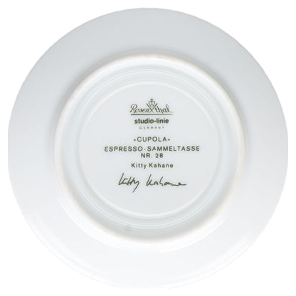Untertasse für Mokka Espresso Nr. 28 K. Kahane Rosenthal Cupola Künstlertassen