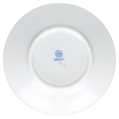Untertasse für Mokka Espresso Sommerblume blau Höchst Höchster Porzellanmanufaktur Kurfürst Bunte Blume