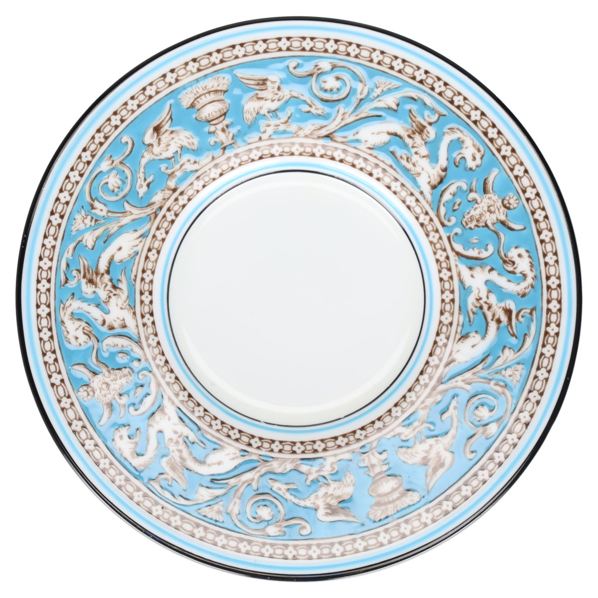 Untertasse für Mokka Espresso Wedgwood Florentine Turquoise W2614