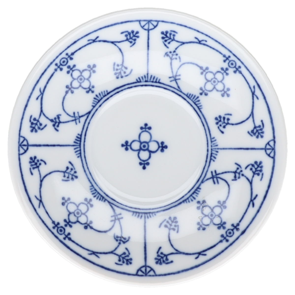Untertasse für Mokka Jaeger & Co. Indisch blau Strohblume