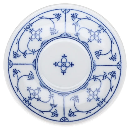Untertasse für Mokka Jaeger & Co. Indisch blau Strohblume