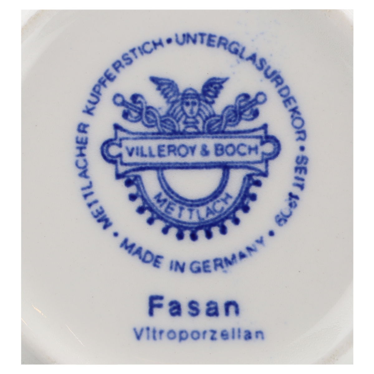 Untertasse für Mokka Villeroy & Boch Fasan blau
