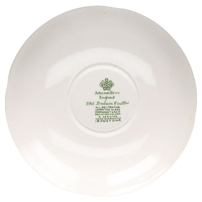 Untertasse für Suppe  Johnson Bros Castle Story grün