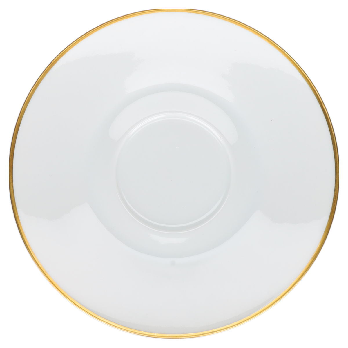 Untertasse für Suppe  Rosenthal Form 2000 polierter Goldrand 2 mm Dekor 3679