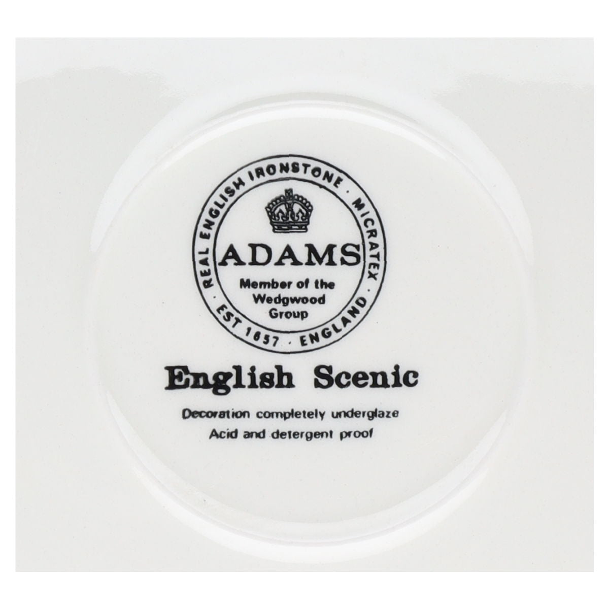 Untertasse für Suppe Adams English Scenic grün