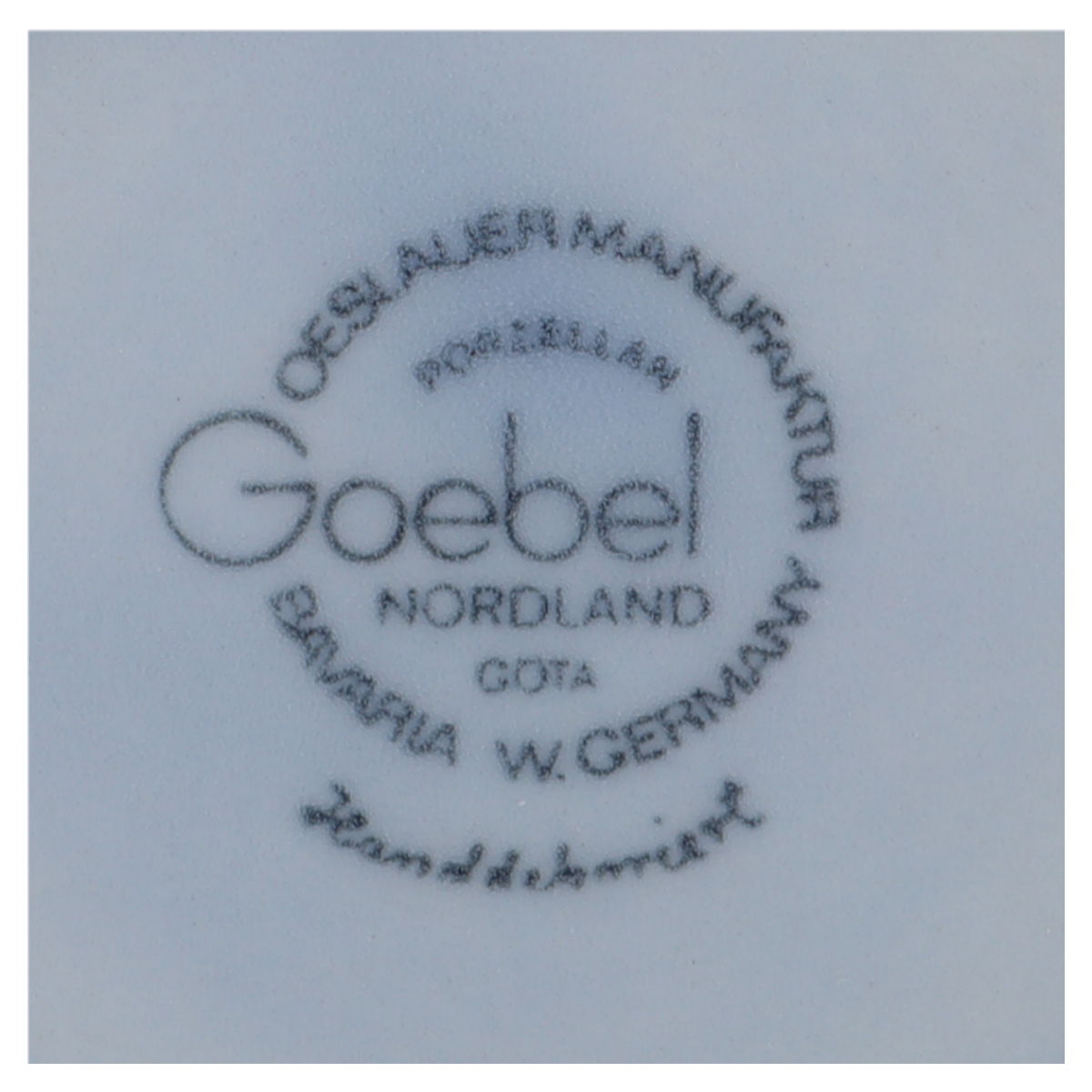 Untertasse für Suppe Goebel Oeslauer Manufaktur Nordland Göta